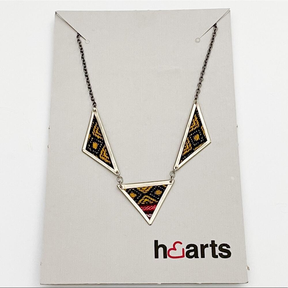 Southwest Boho Fabric Necklace